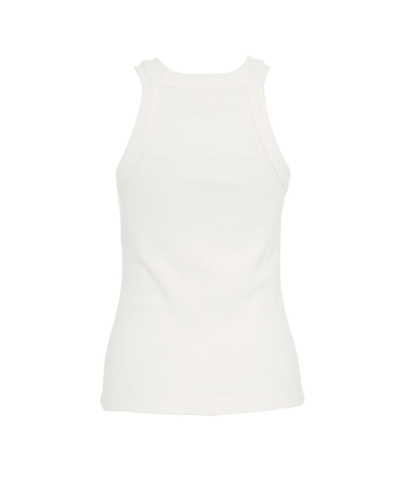 Ribbed top with embroidered logo Product Image