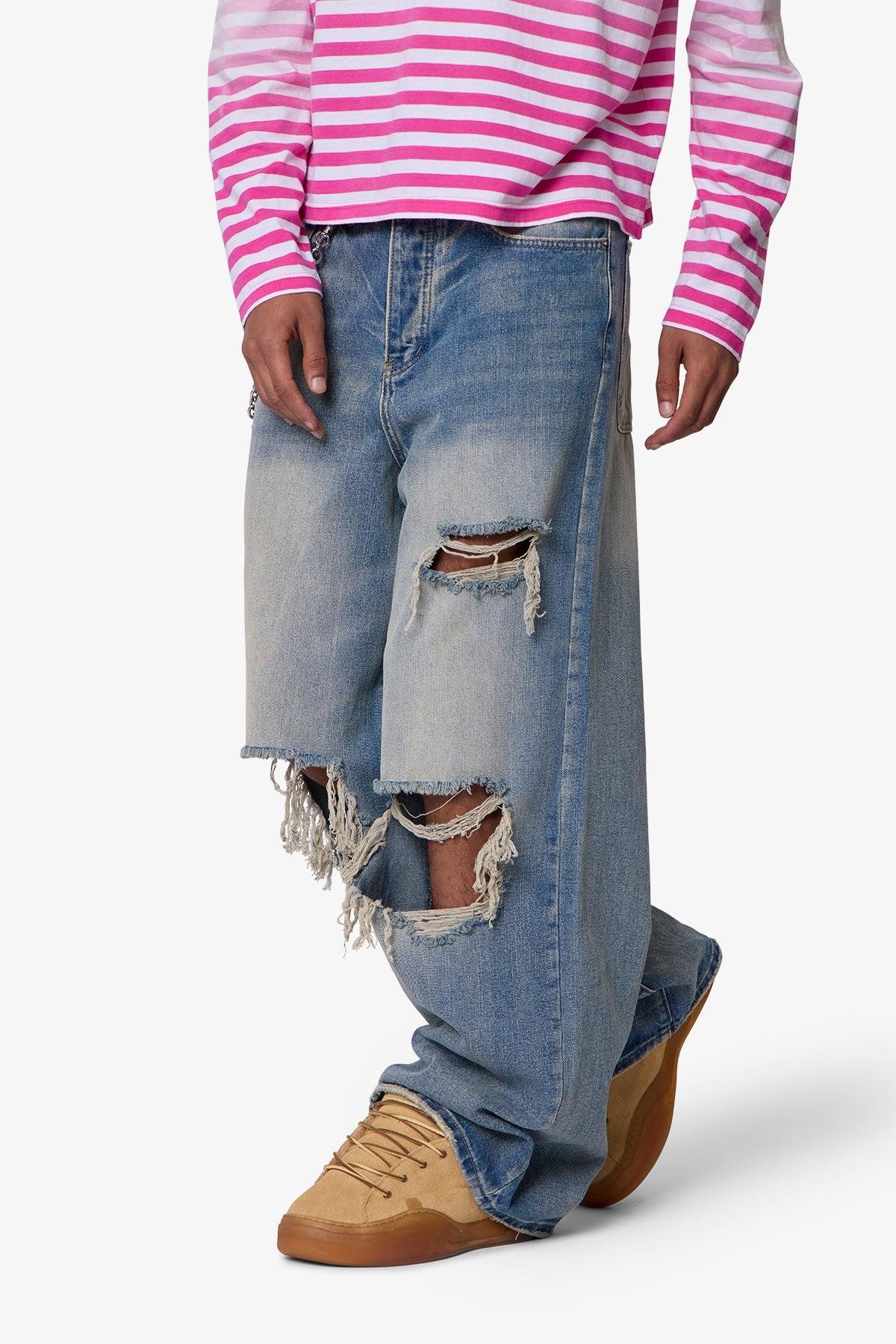 Blowout Rave Denim - Vintage Blue Product Image