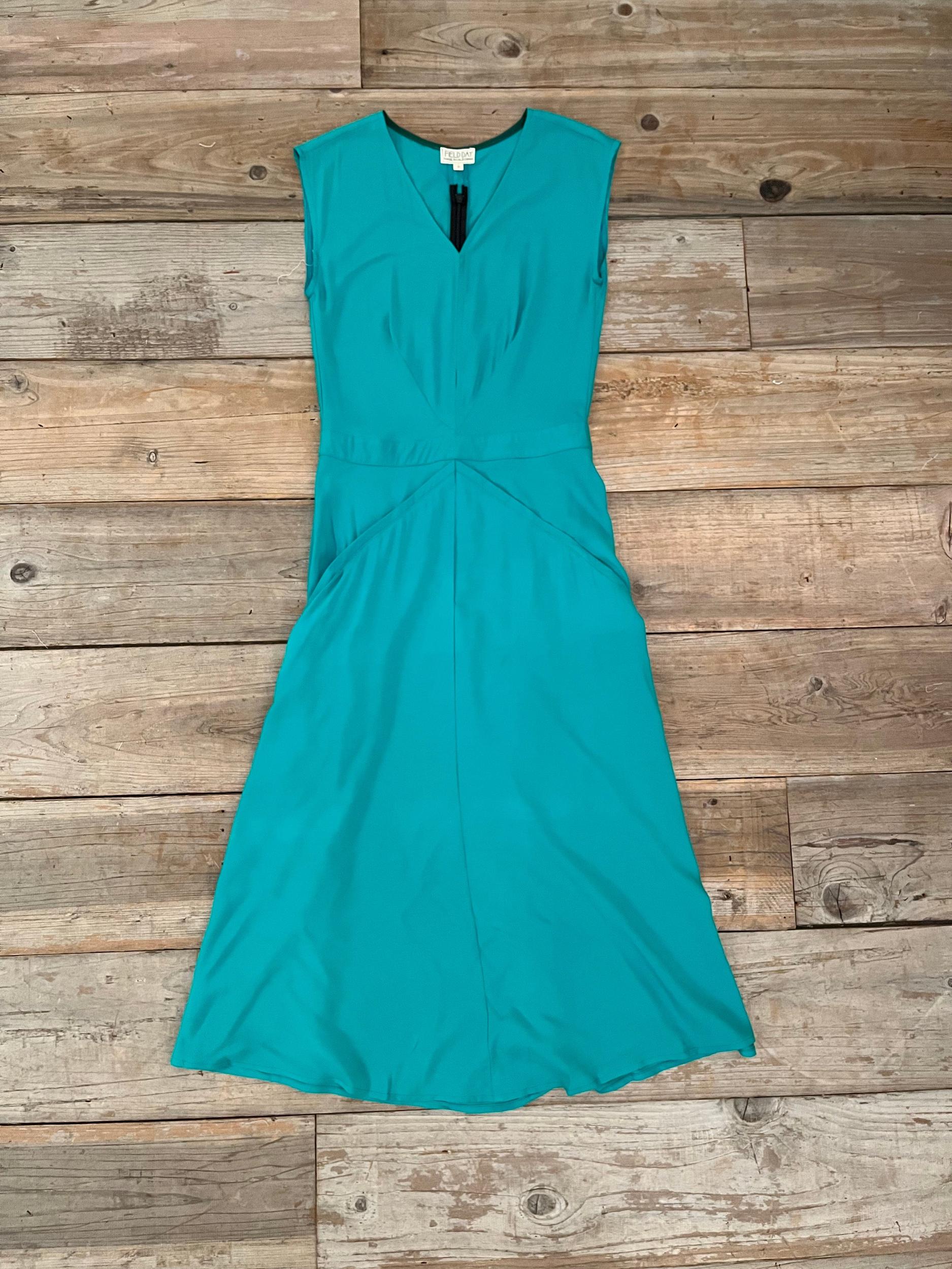 Xena Dress in Teal Challis Product Image