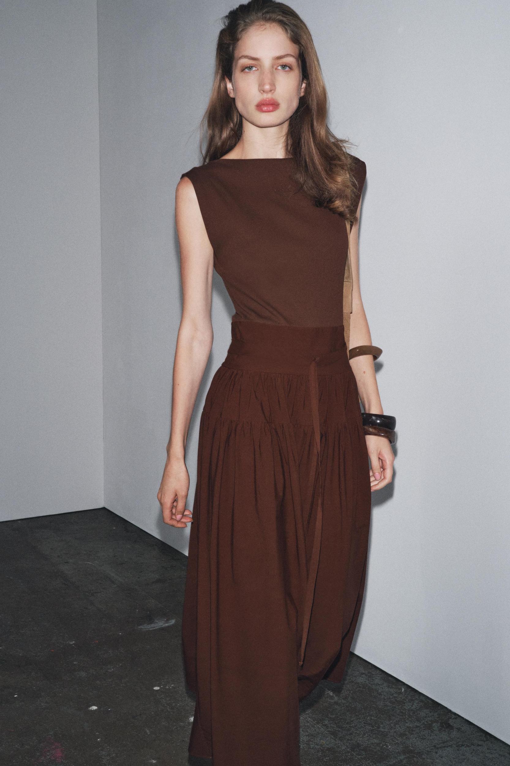 COMBINATION RUCHED DRESS Product Image