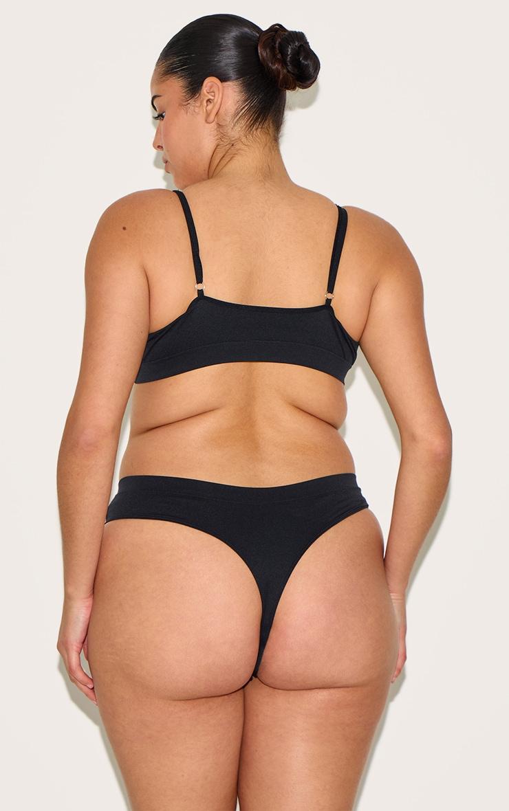 Plus Black Thong Product Image
