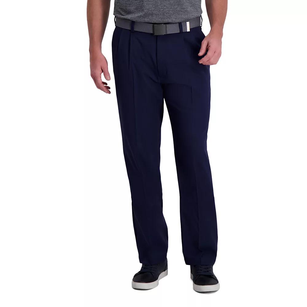 Men's Haggar® Cool Right® Performance Flex Classic-Fit Pleated Pants,  Product Image