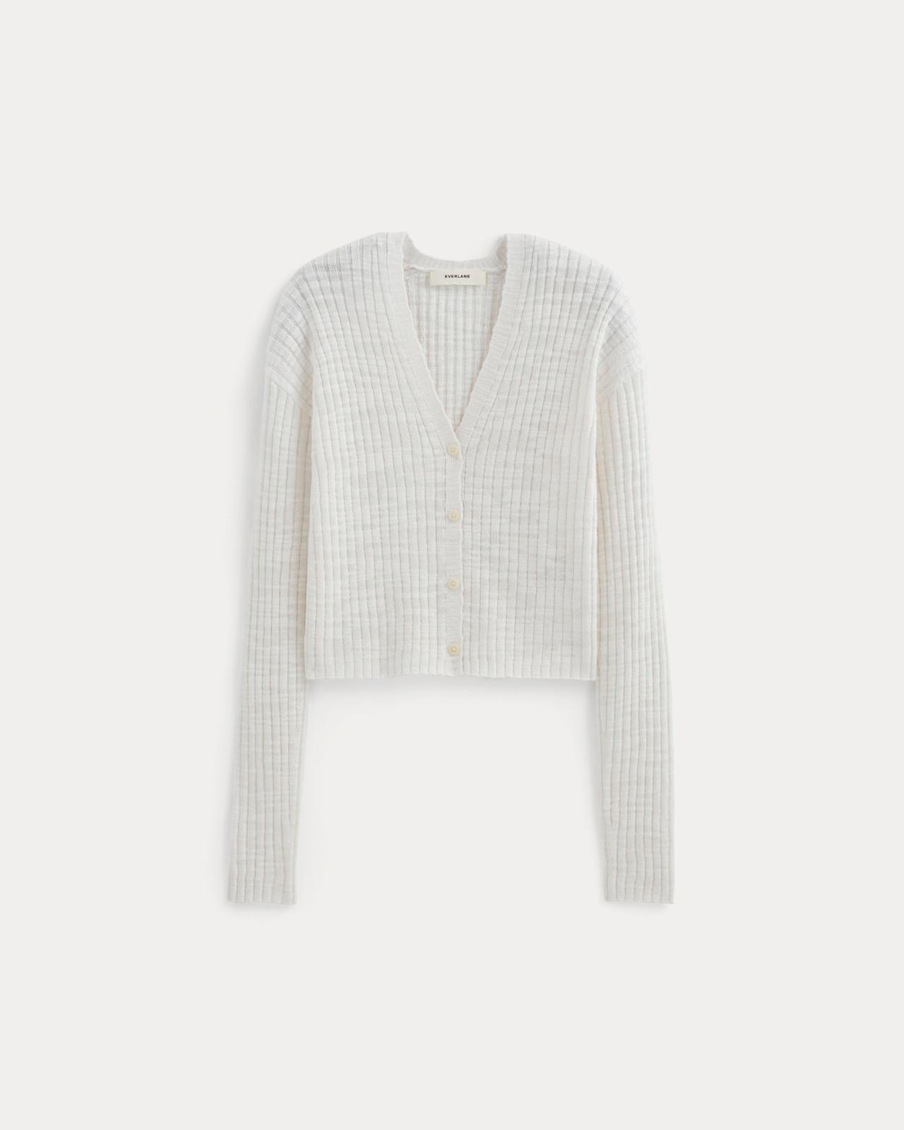 Womens Ribbed Cardigan in Cotton Linen by Everlane Product Image