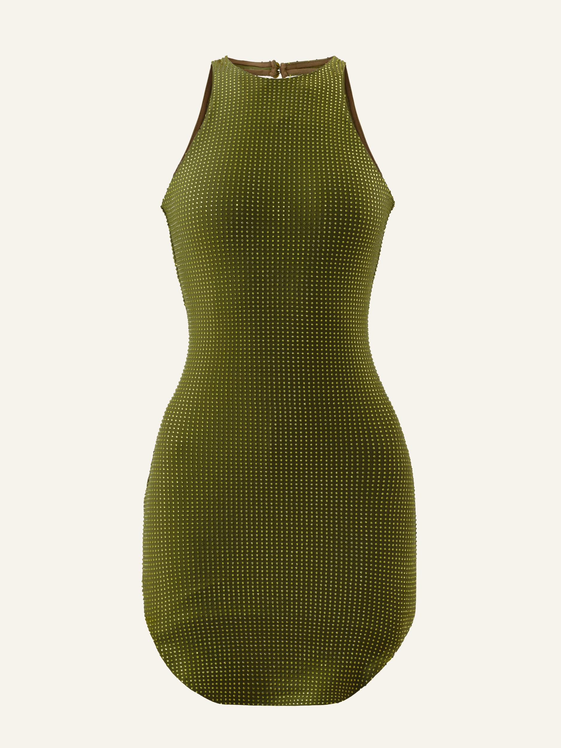 Munekita dress in Peridot Glow Product Image