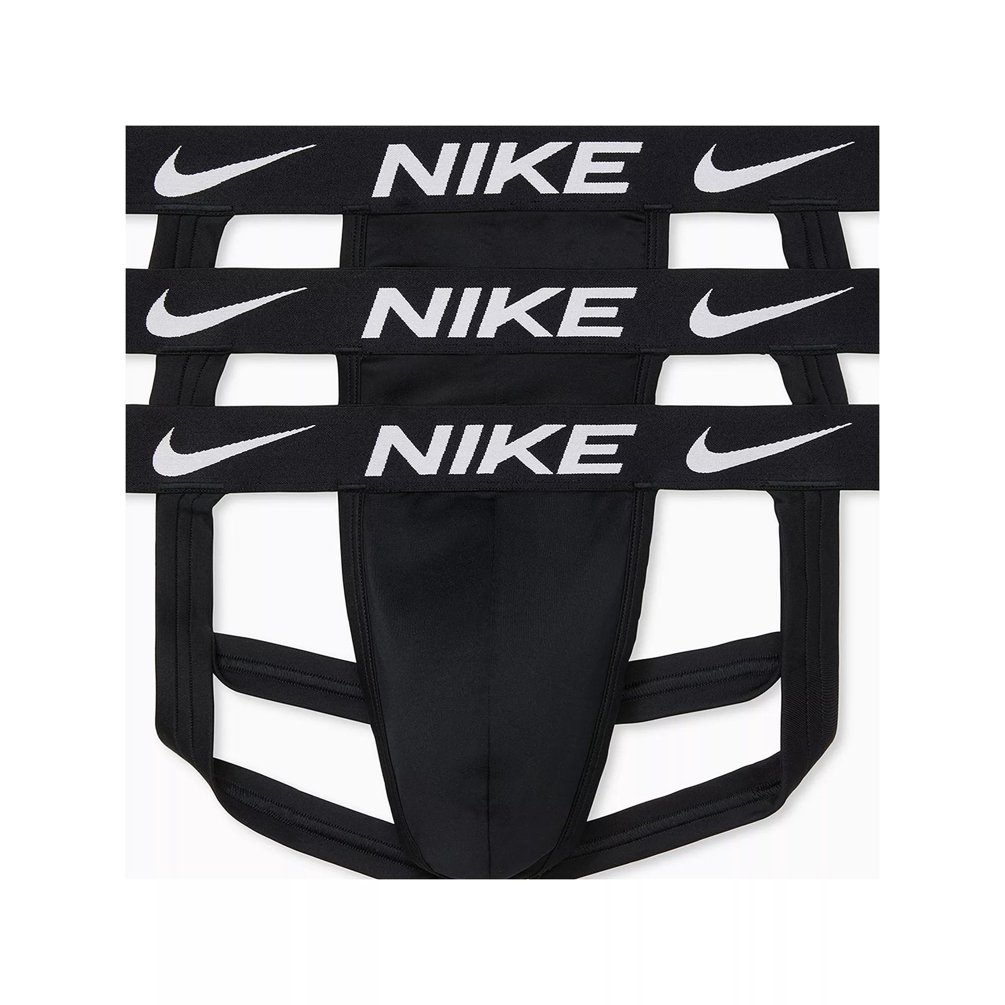Nike Mens Dri-FIT Essential Micro Jock Straps (3-Pack) | KE1144-001 Product Image