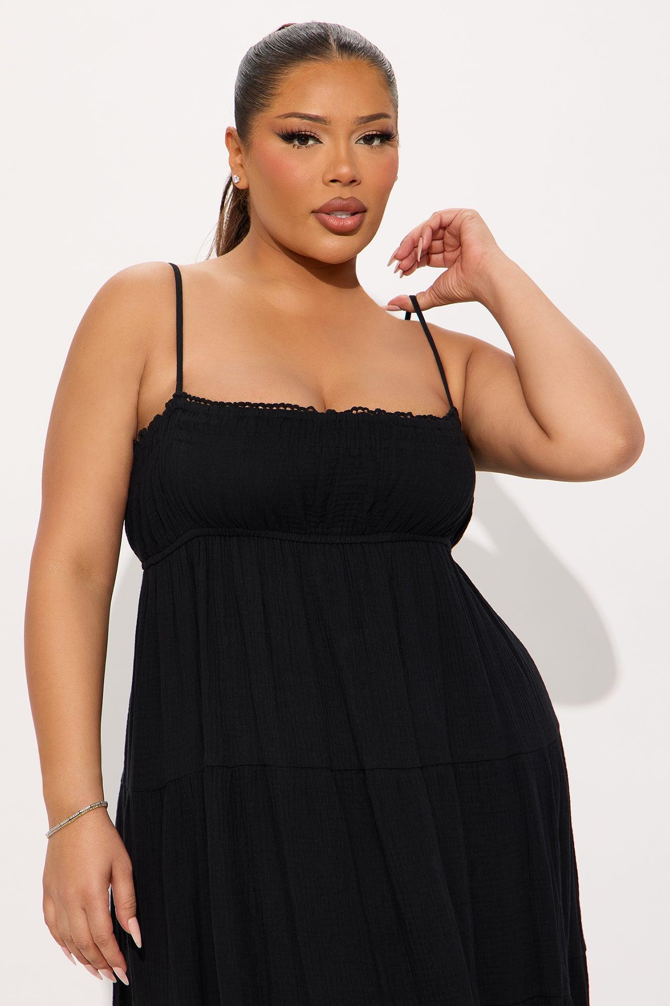 Heidi Flowy Maxi Dress - Black Product Image
