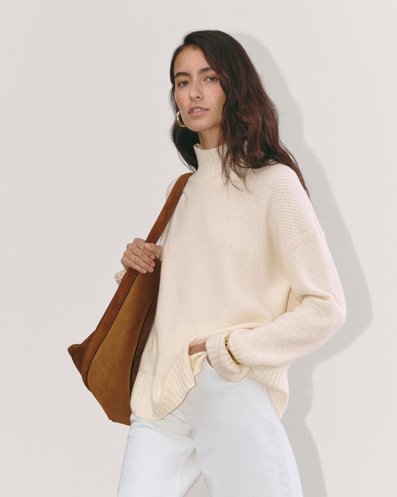 Womens Honeycomb Funnel Neck in Wool Cashmere Sweater by Everlane Product Image
