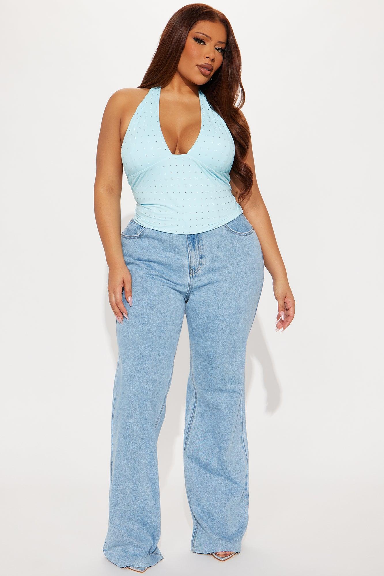 Tall Winona 90's Wide Leg Jeans - Medium Blue Wash Female Product Image