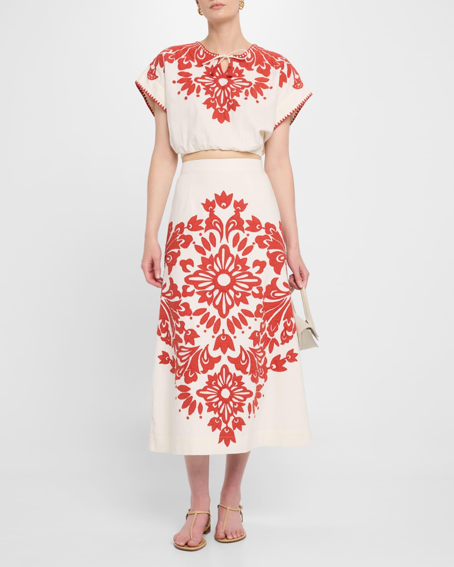 Liliana Appliqué Crop Top Product Image