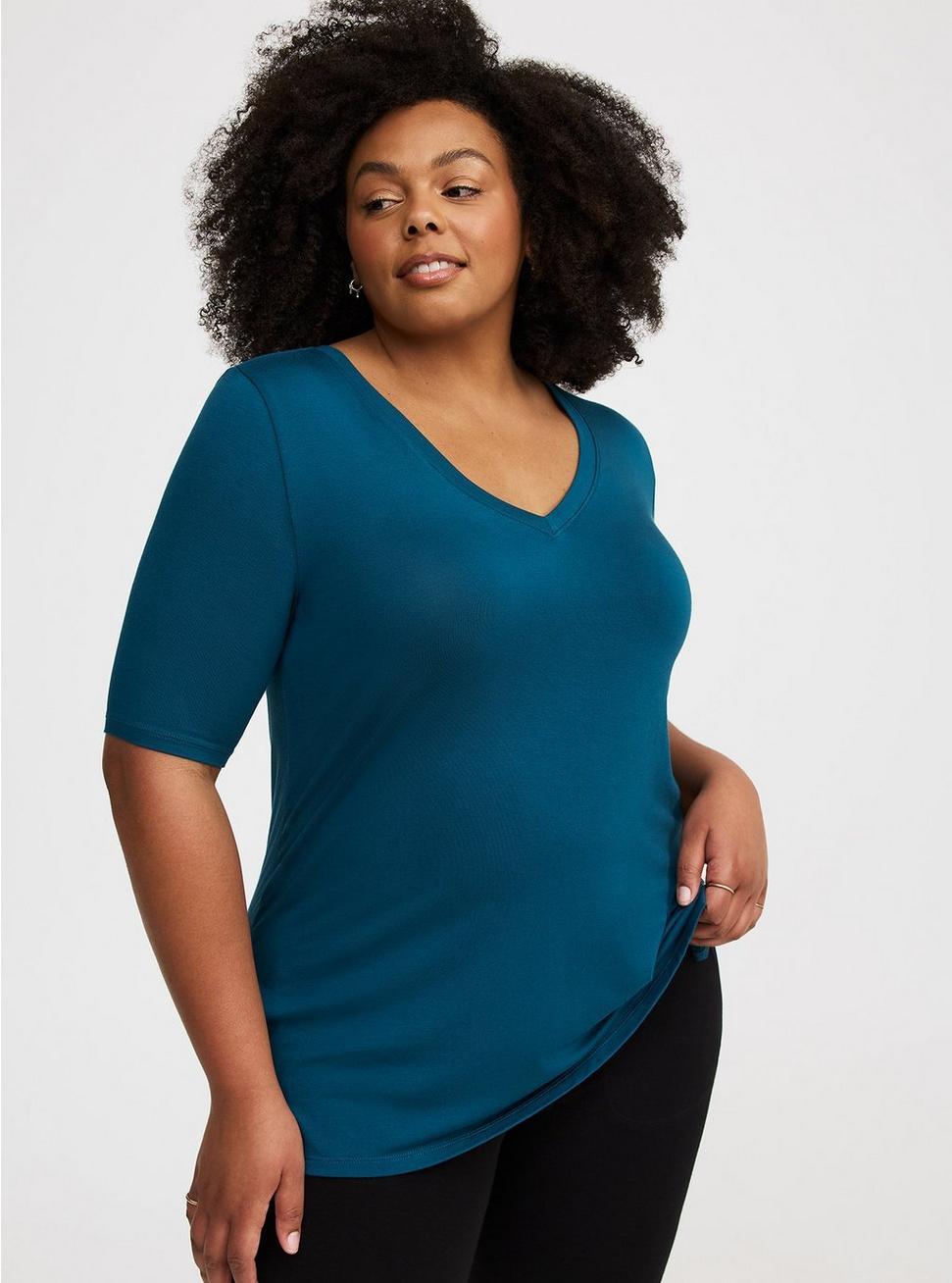 Super Soft V-Neck Tunic Tee Product Image