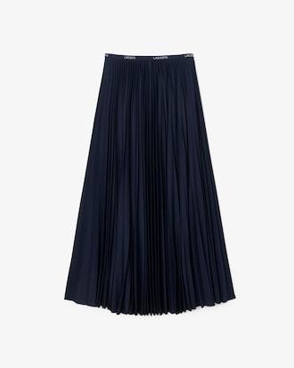 Long Pleated Elasticated Waist Skirt Product Image