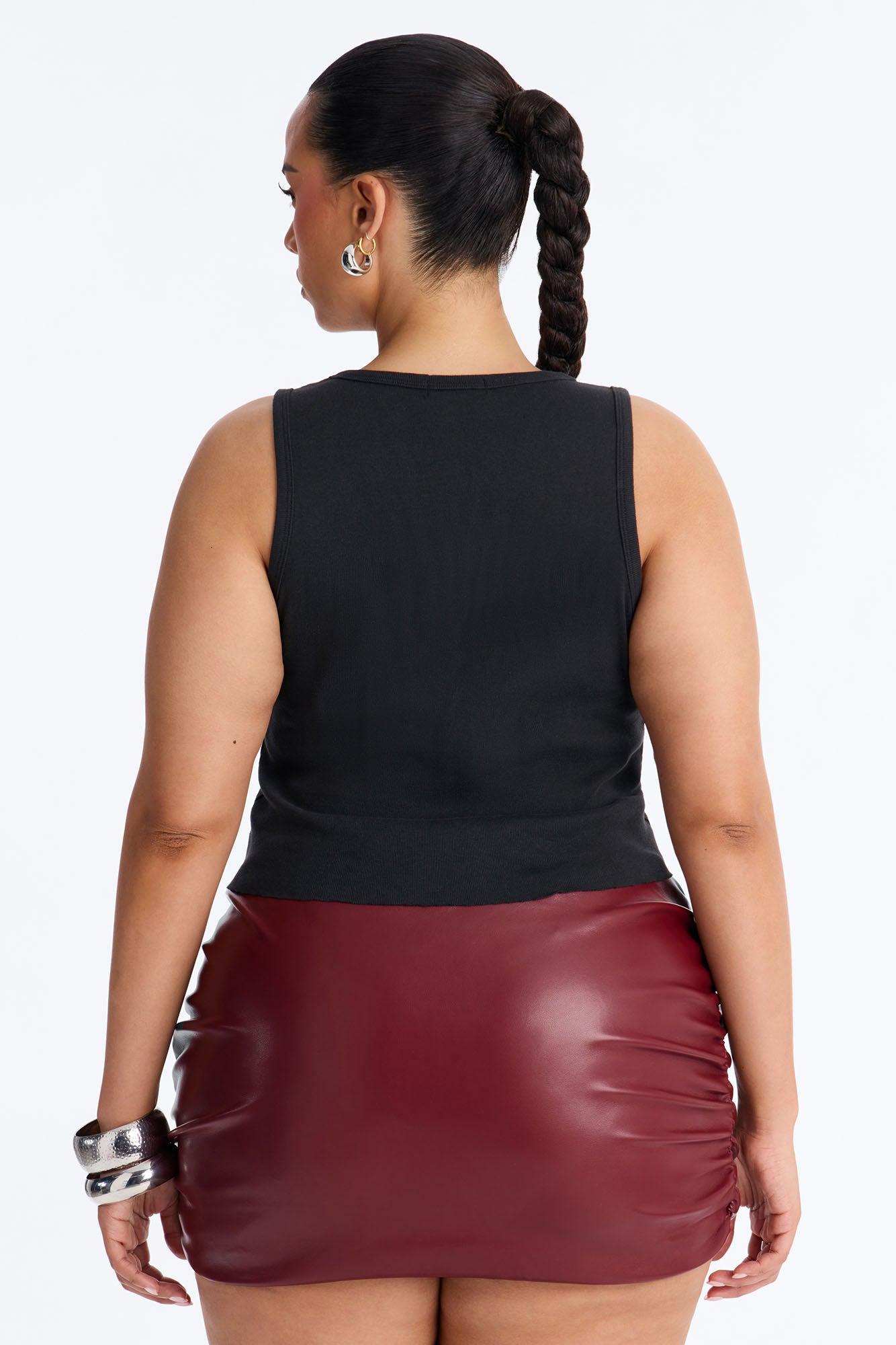 Metal Night Studded Tank Top - Black Female Product Image
