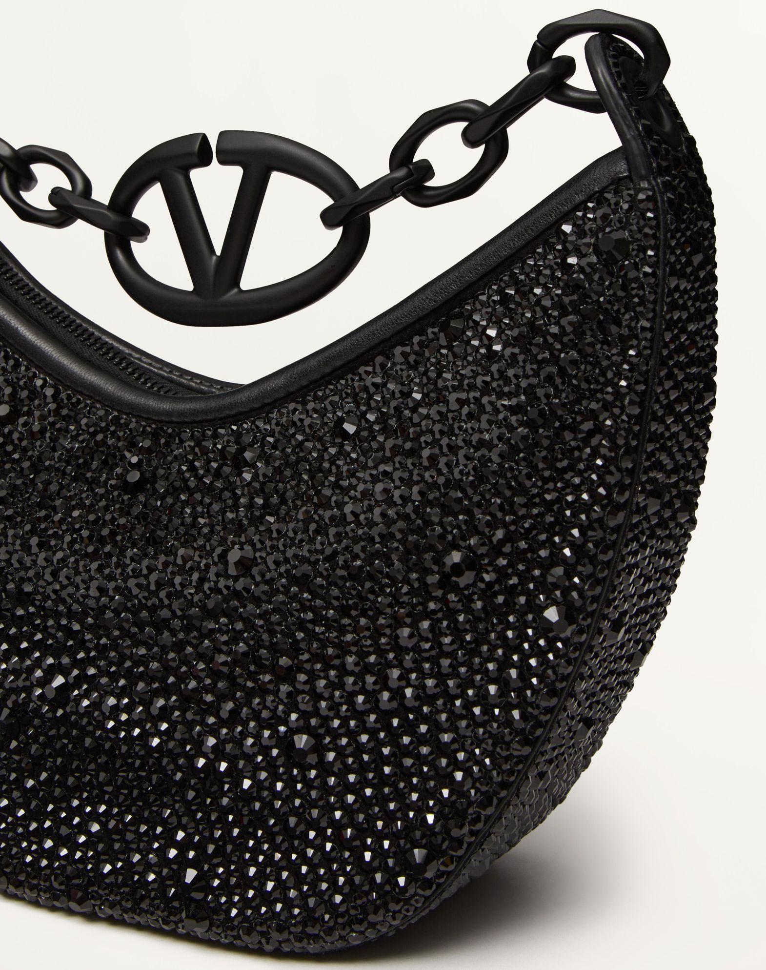 Vlogo Moon Mini Hobo Bag With Rhinestones Product Image