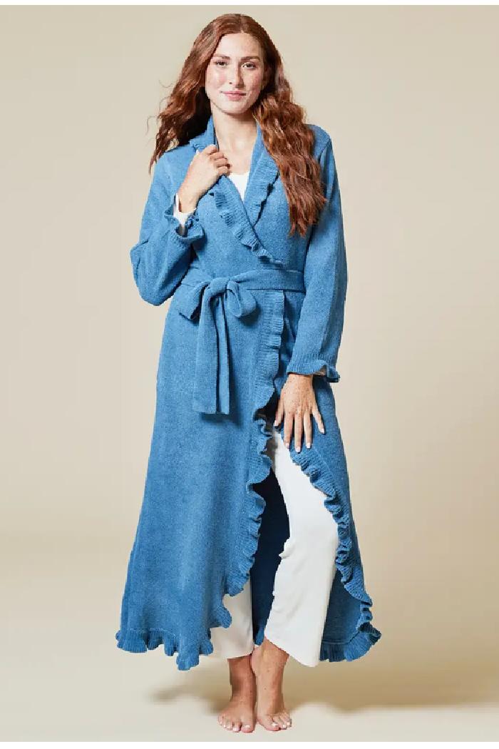 Ruffle Chenille Robe 51" Product Image