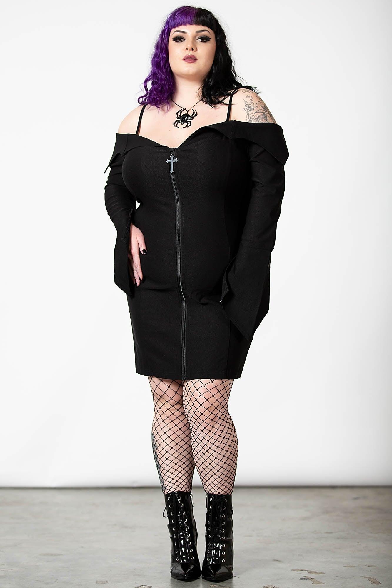 Demelza Bardot Zip Dress - Resurrect Female Product Image