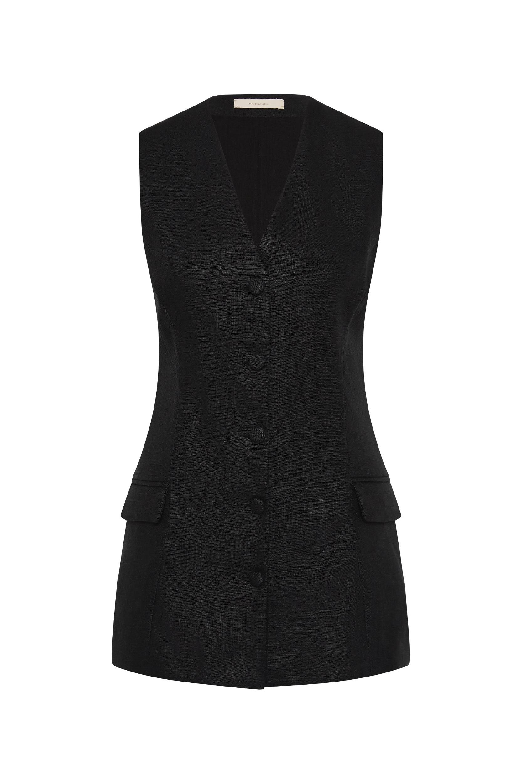 Eloise Vest Black - Final Sale Product Image