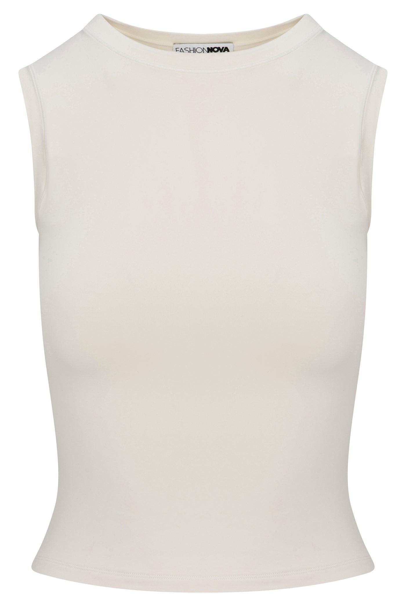 Second Skin Double Lined Muscle Tank - Bone Female Product Image