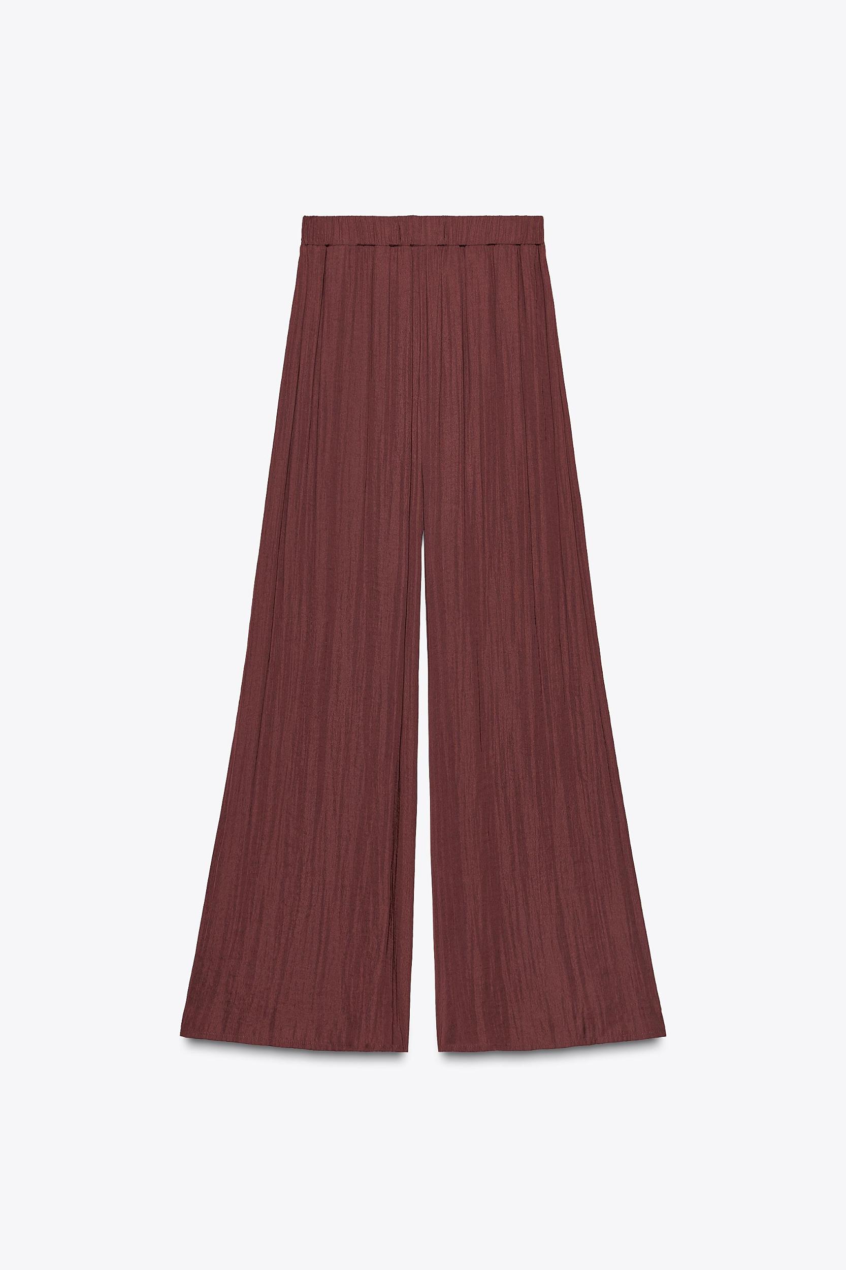 PLEATED WIDE LEG PANTS Product Image