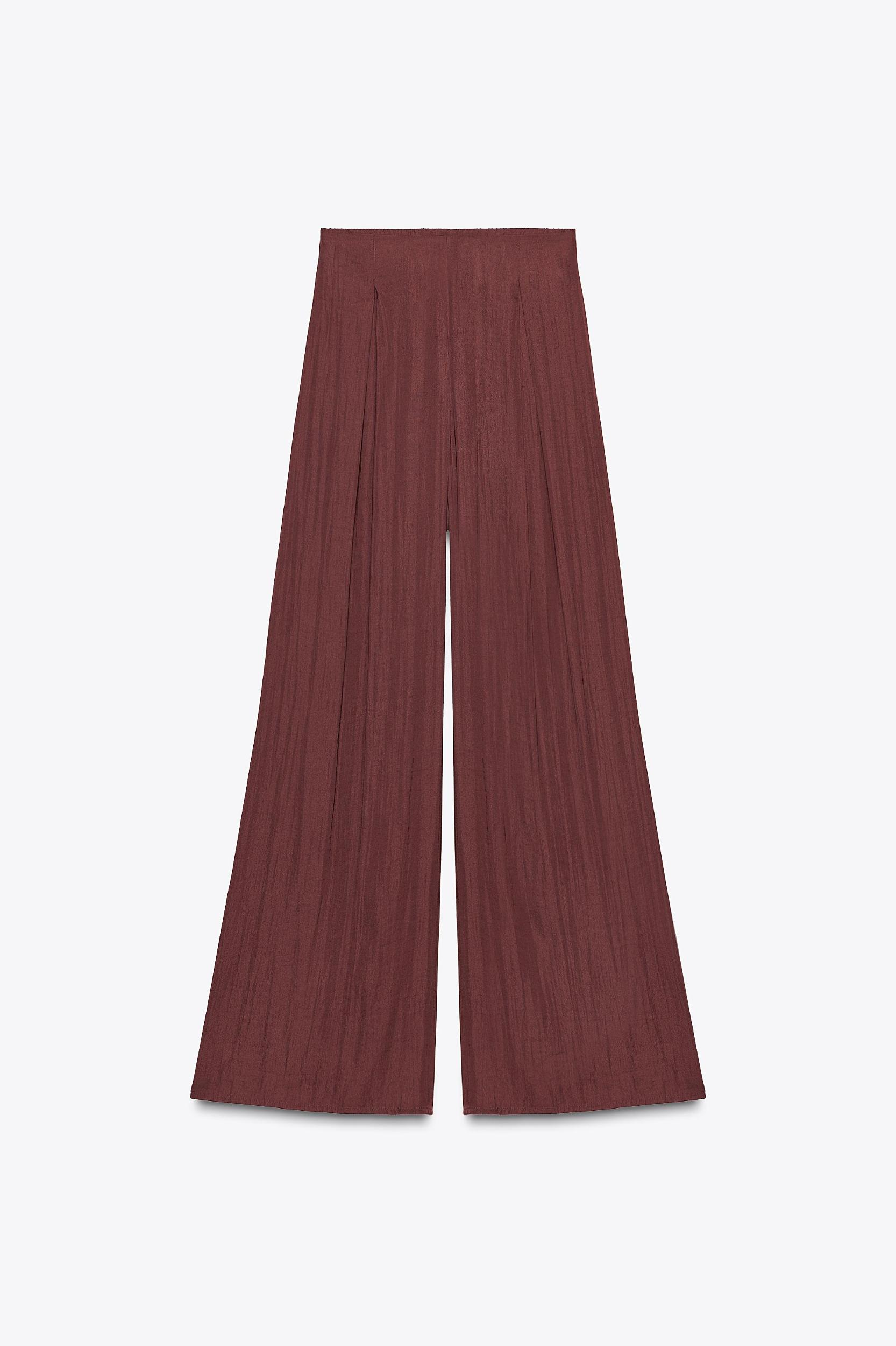 PLEATED WIDE LEG PANTS Product Image