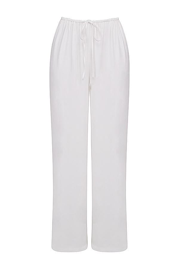 Cleo  ivory linen mix trousers - sale Product Image