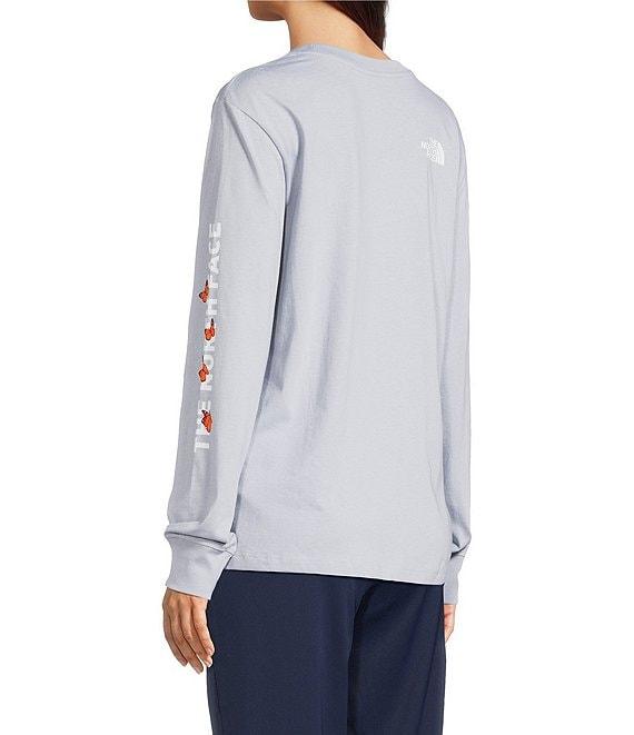 The North Face Evolution Butterfly Crew Neck Long Sleeve Graphic Knit Tee Product Image