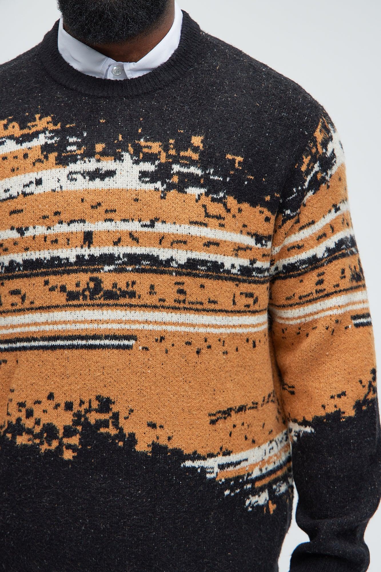 Smyth Crewneck Sweater - Brown Combo Product Image