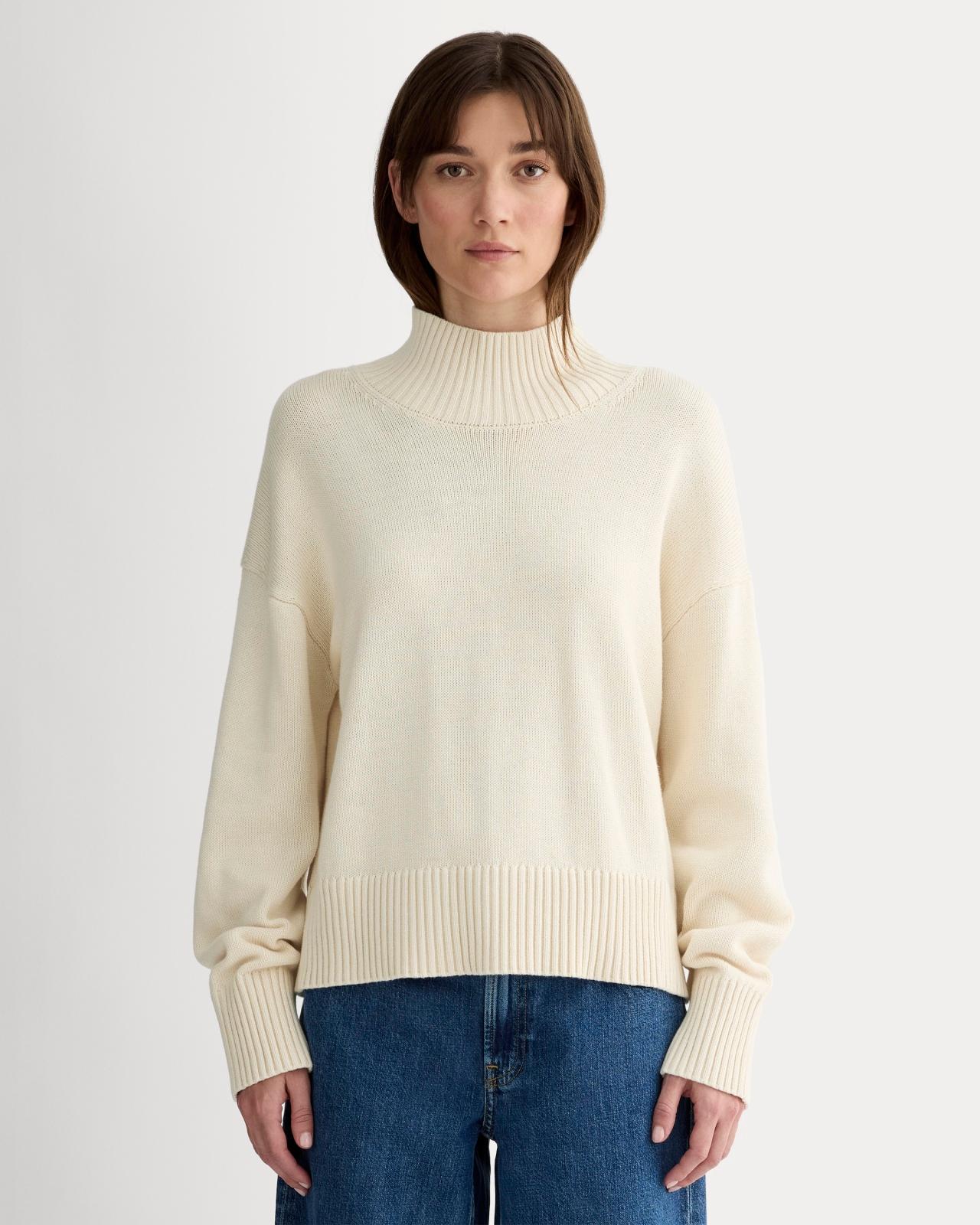 Womens Boxy Turtleneck in Everyday Cotton Sweater by Everlane Product Image