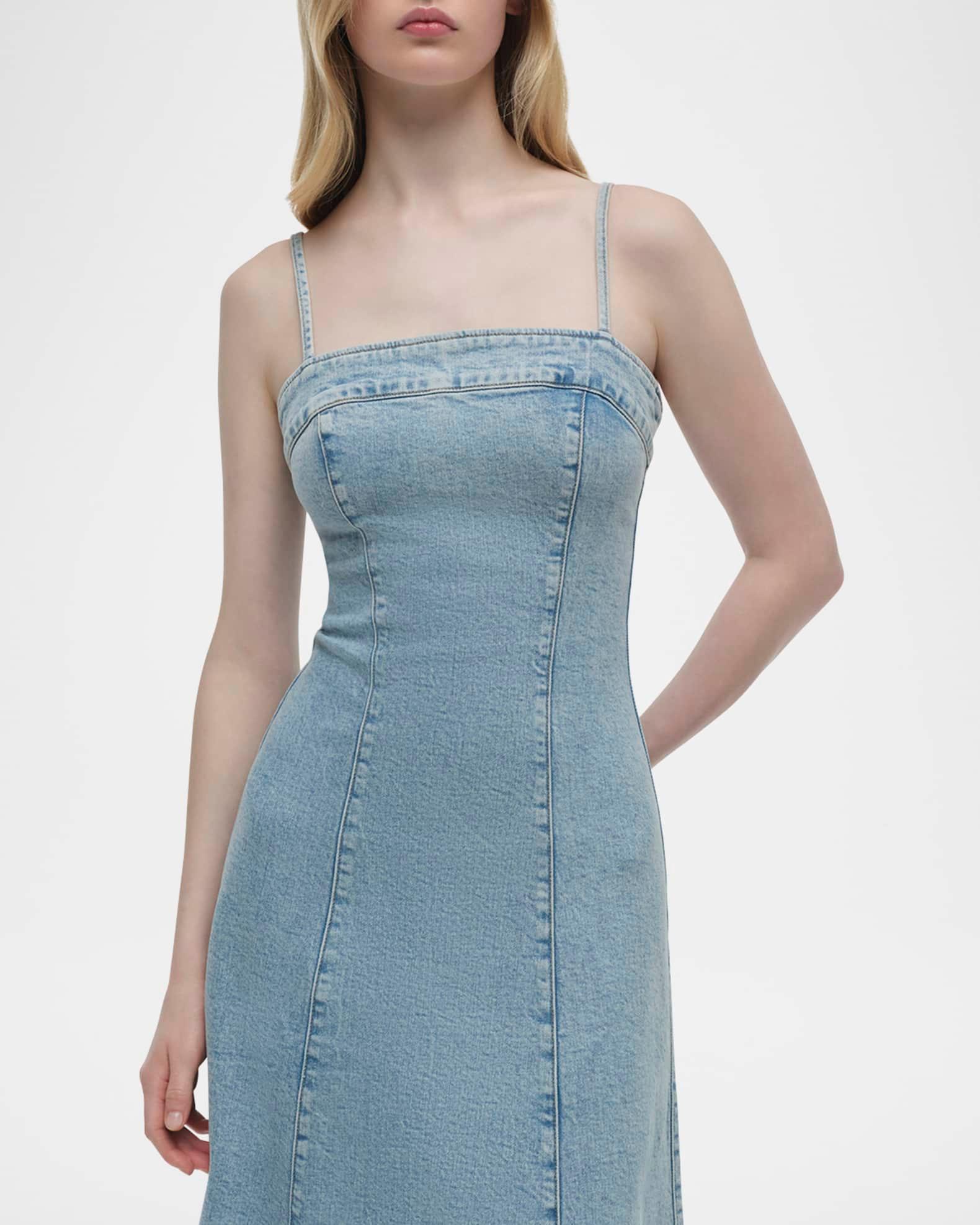 Clarissa Sleeveless Denim Dress Product Image