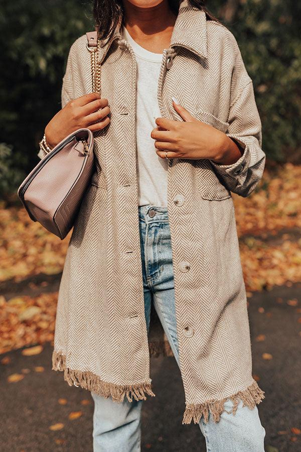 Pumpkin Spice Please Tweed Jacket Product Image