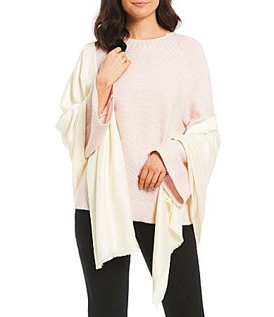 Vince Camuto Frayed Satin Wrap Product Image