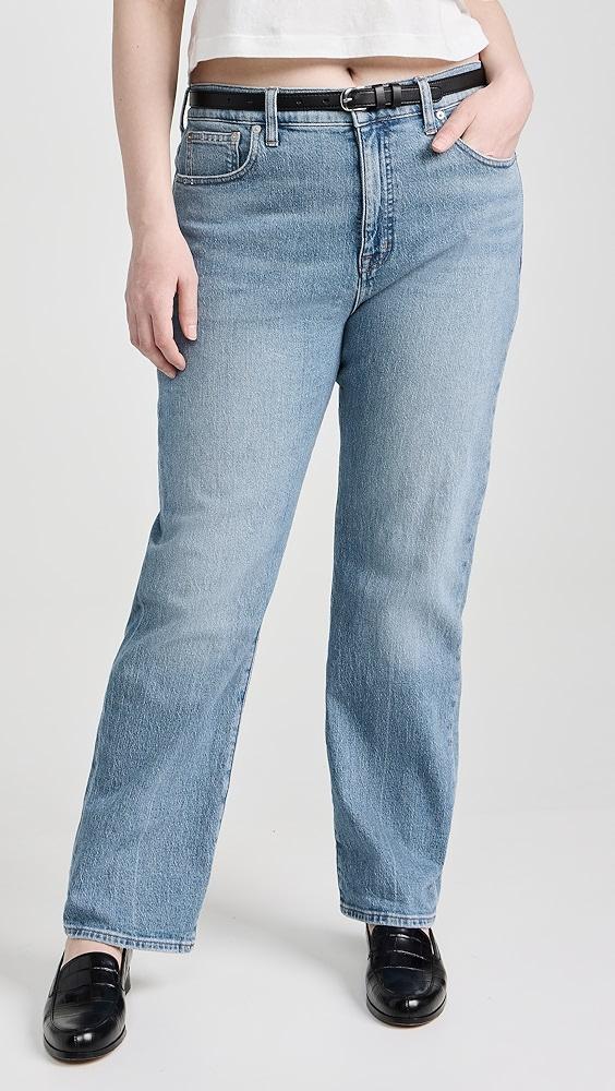 Madewell The '90s Straight Jeans in Rondell Wash: Crease Edition | Shopbop Product Image