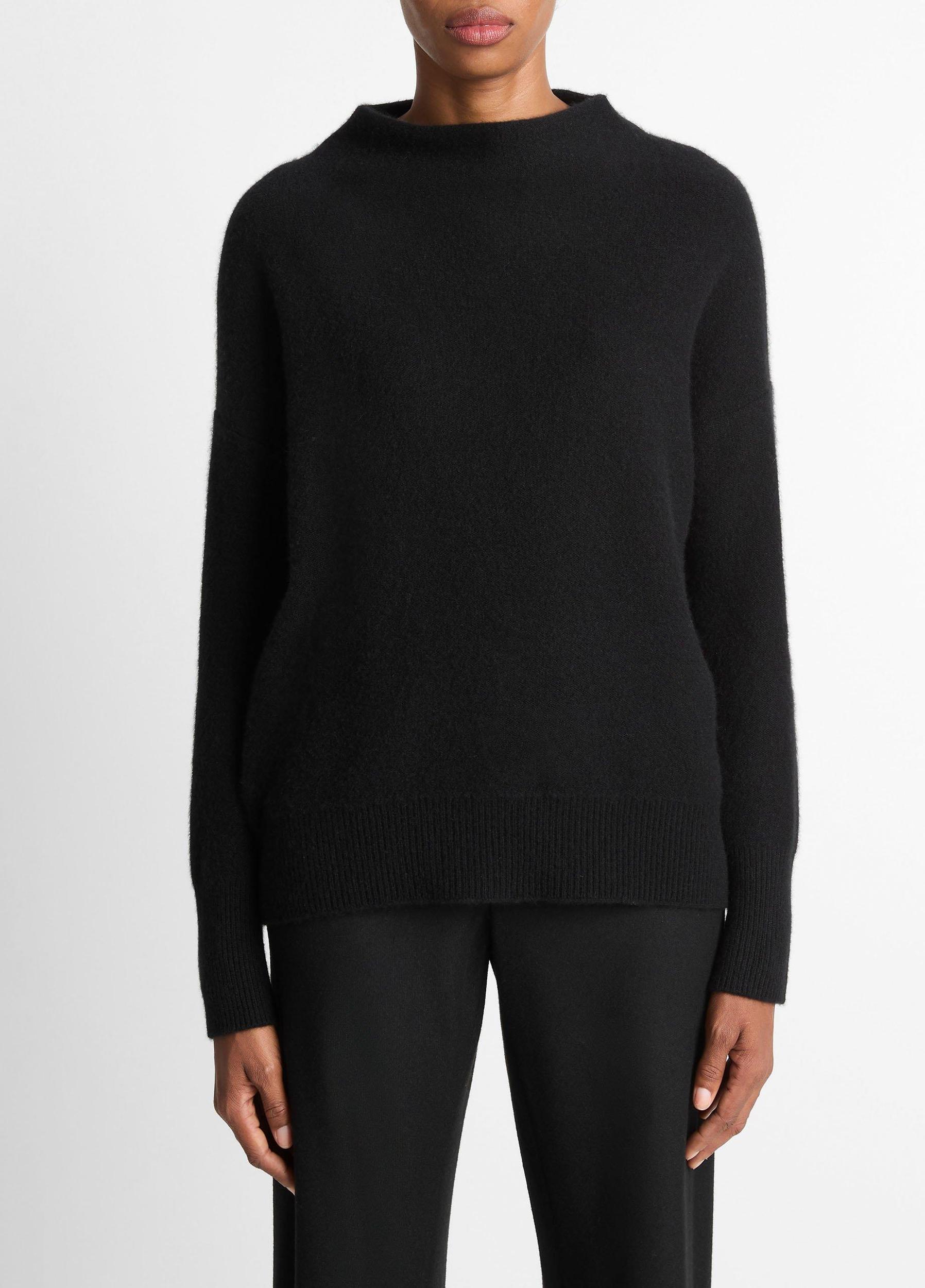 Plush Cashmere Funnel-Neck Sweater Product Image