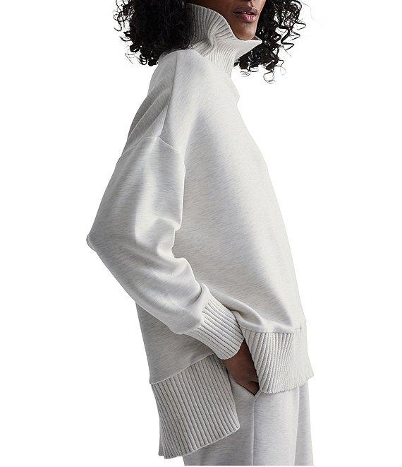 Varley Barker Knit High Turtleneck Long Sleeve Sweater Product Image