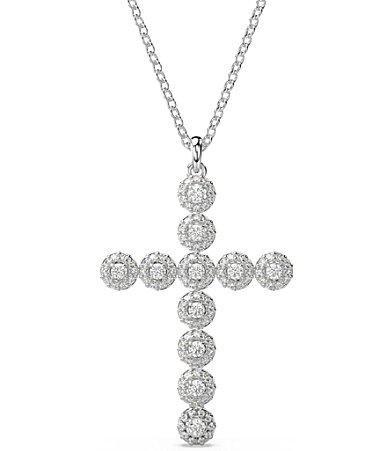 Swarovski Insigne Crystal Cross Pendant Necklace, 15.75-18.5 Product Image