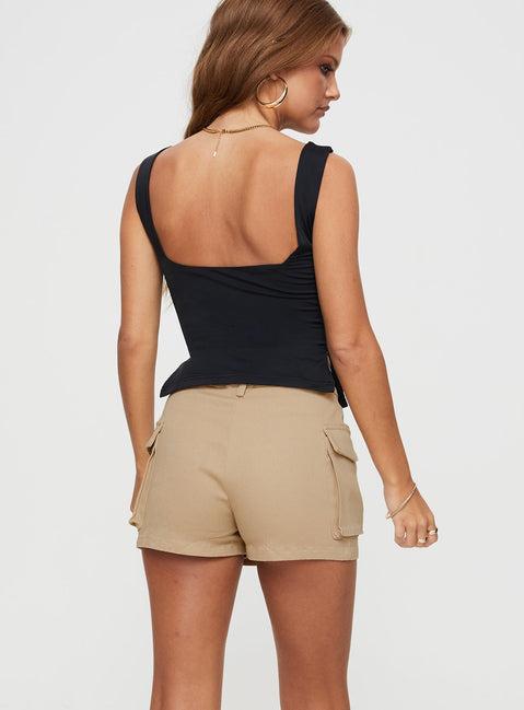 Superia Cargo Skort Taupe Product Image