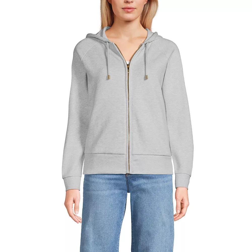 Women's Lands' End Relaxed Long Sleeve Full Zip Hoodie,  Product Image