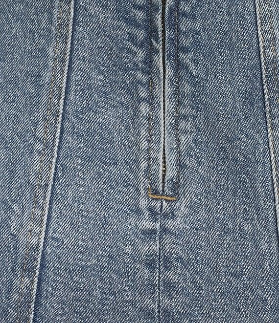 GB Denim Sleeveless Seamed Midi Dress Product Image