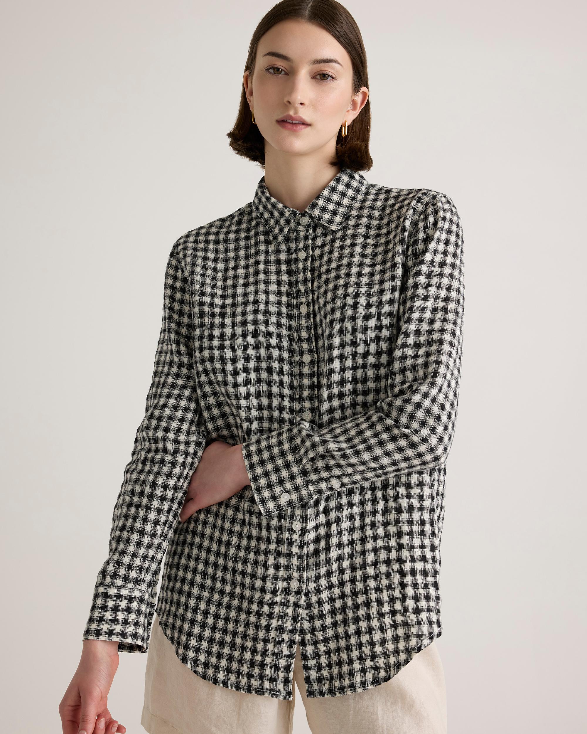 Quince | Women's 100% European Linen Long Sleeve Shirt Size XL Product Image