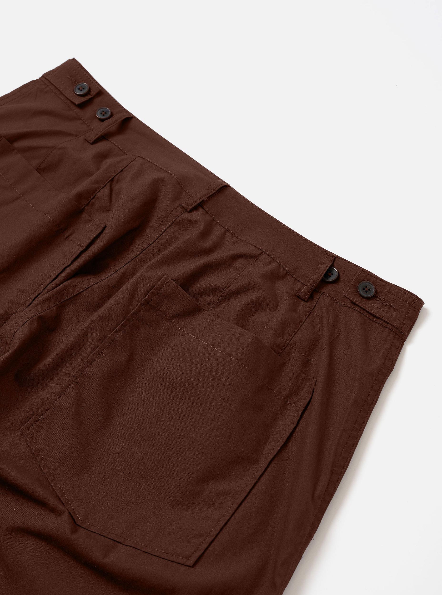 Brown Peached Poplin Dutch Pant  Product Image