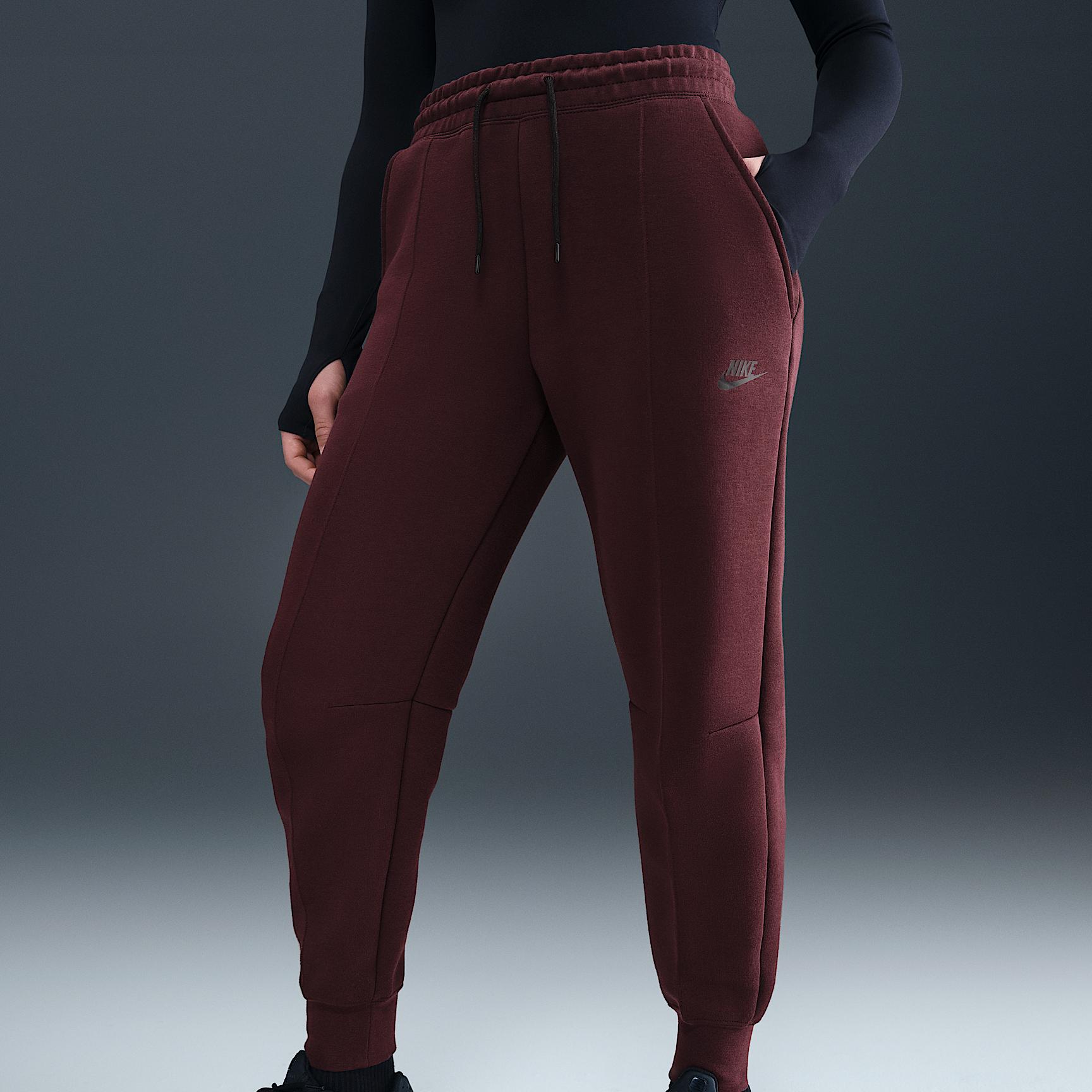 Womens Nike Sportswear Tech Fleece Mid-Rise Jogger Pants | FB8330-652 Product Image