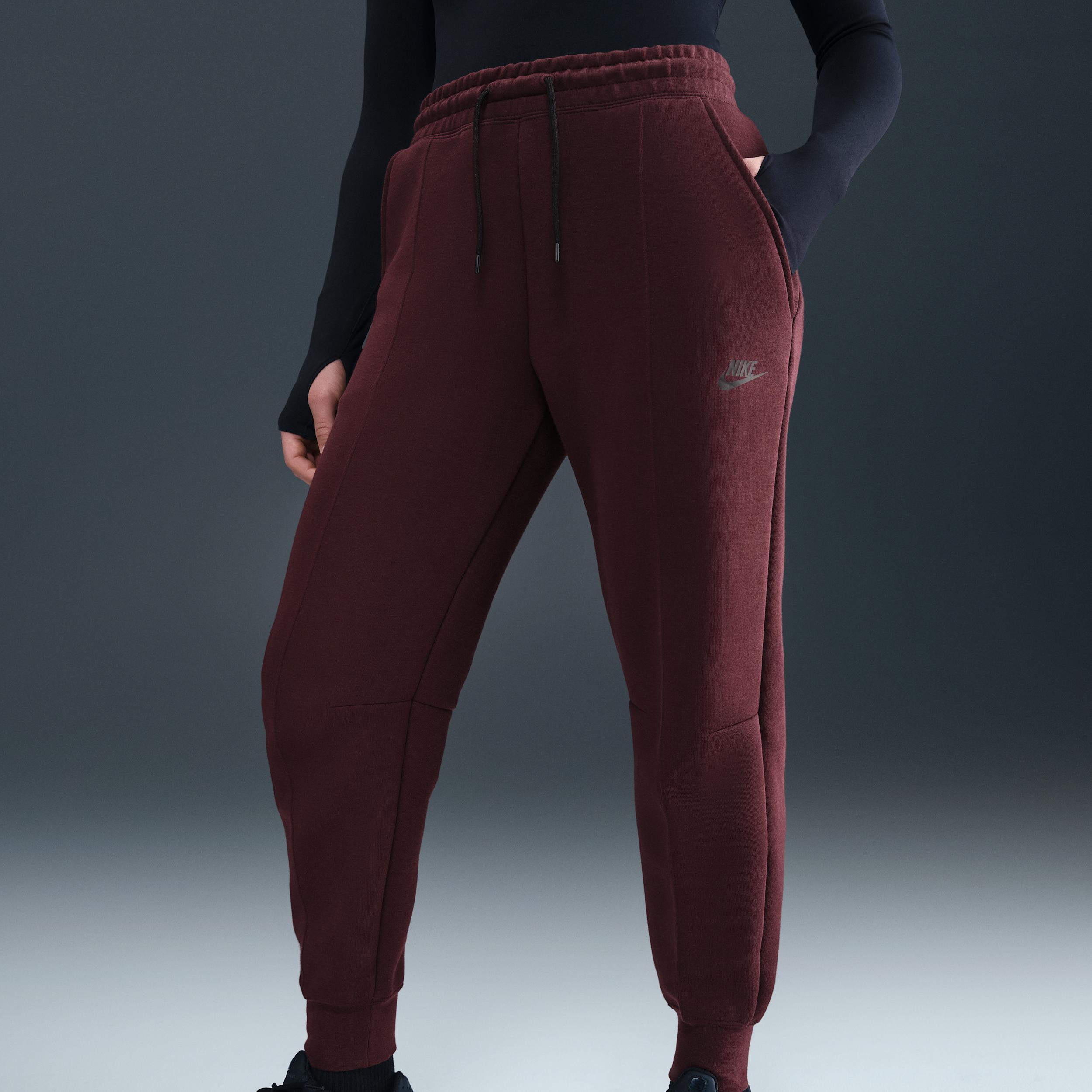 Womens Nike Sportswear Tech Fleece Mid-Rise Jogger Pants | FB8330-652 Product Image