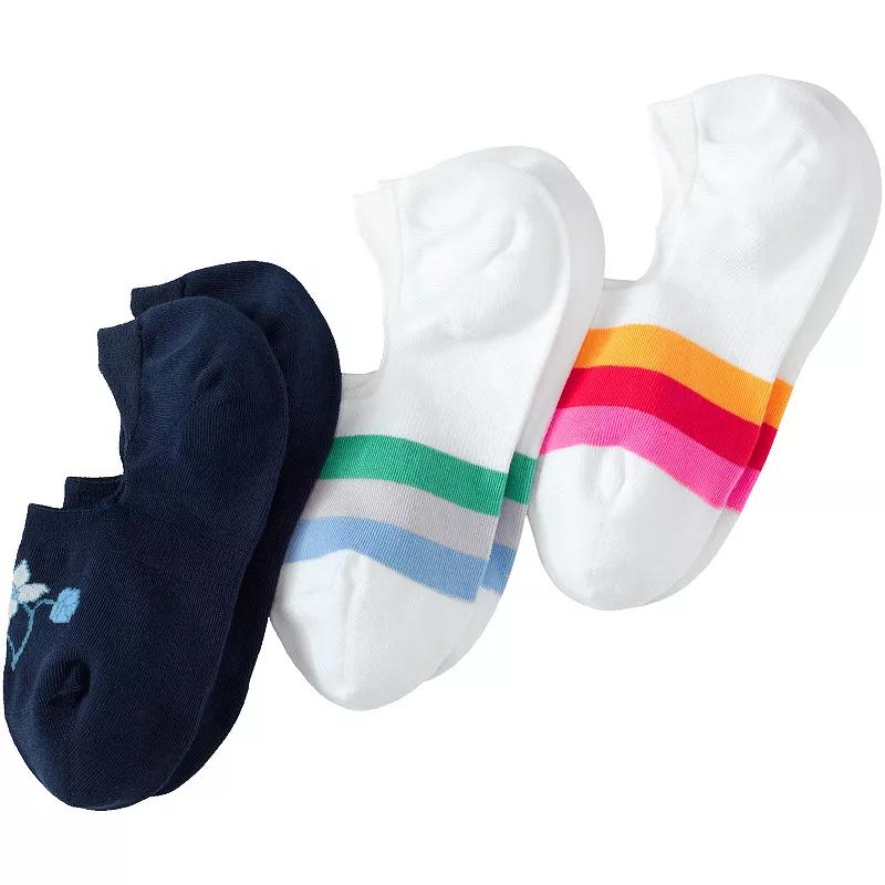 Women's Lands' End 3-Pack No-Show Socks,  Product Image