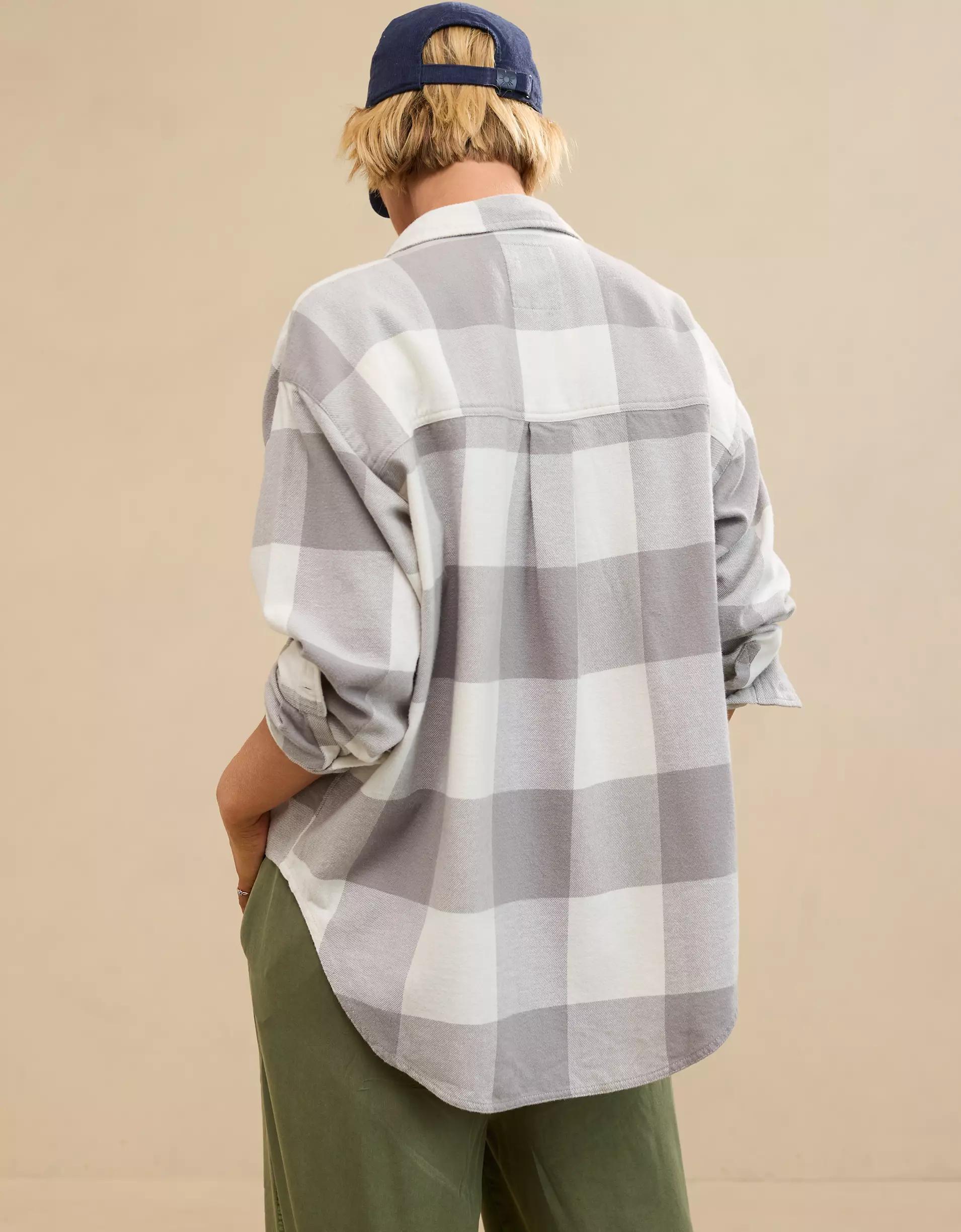 Aerie Anytime Fave Flannel Shirt Product Image