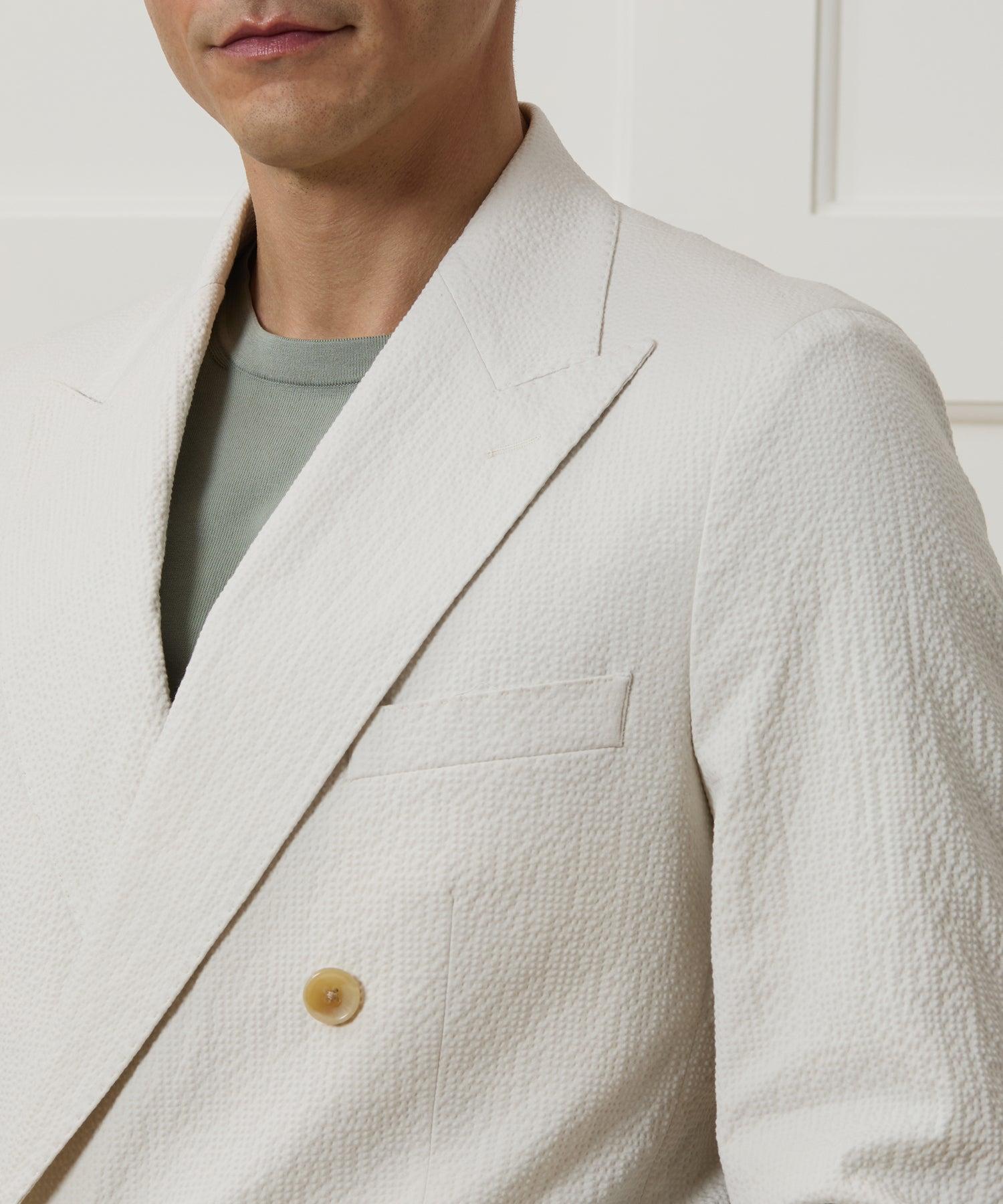 Italian Seersucker Side Tab Trouser Product Image