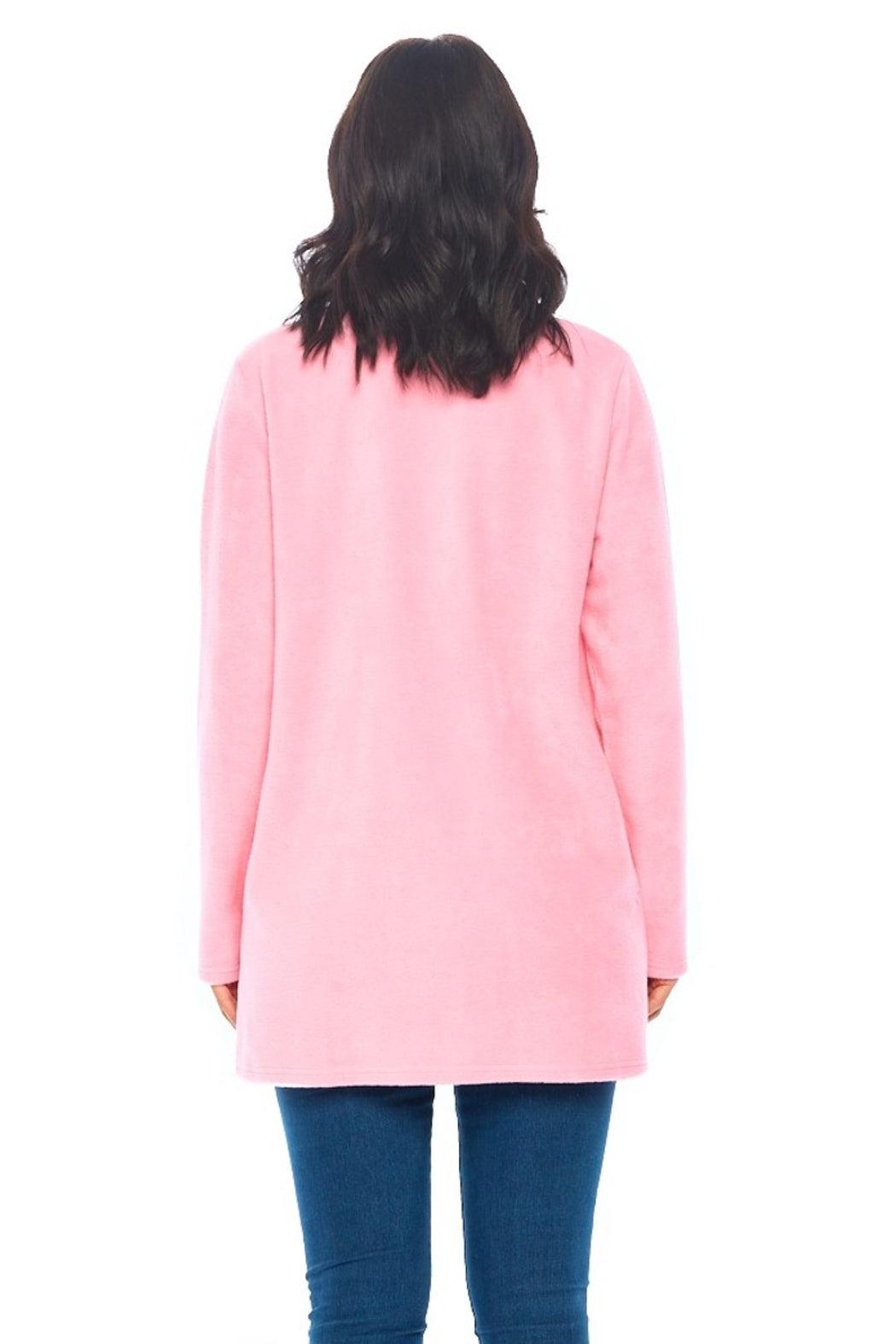 Pink Open Front Jacket Product Image