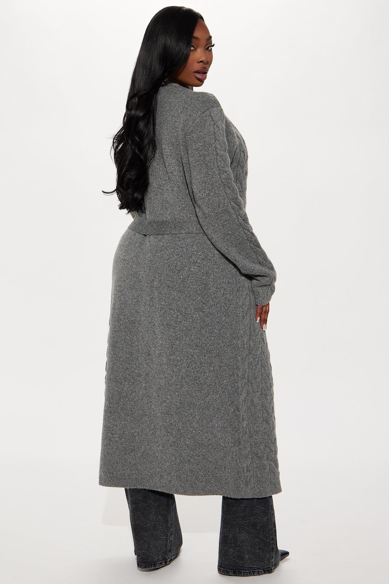 Coldest Winter Long Cardigan - Grey Product Image