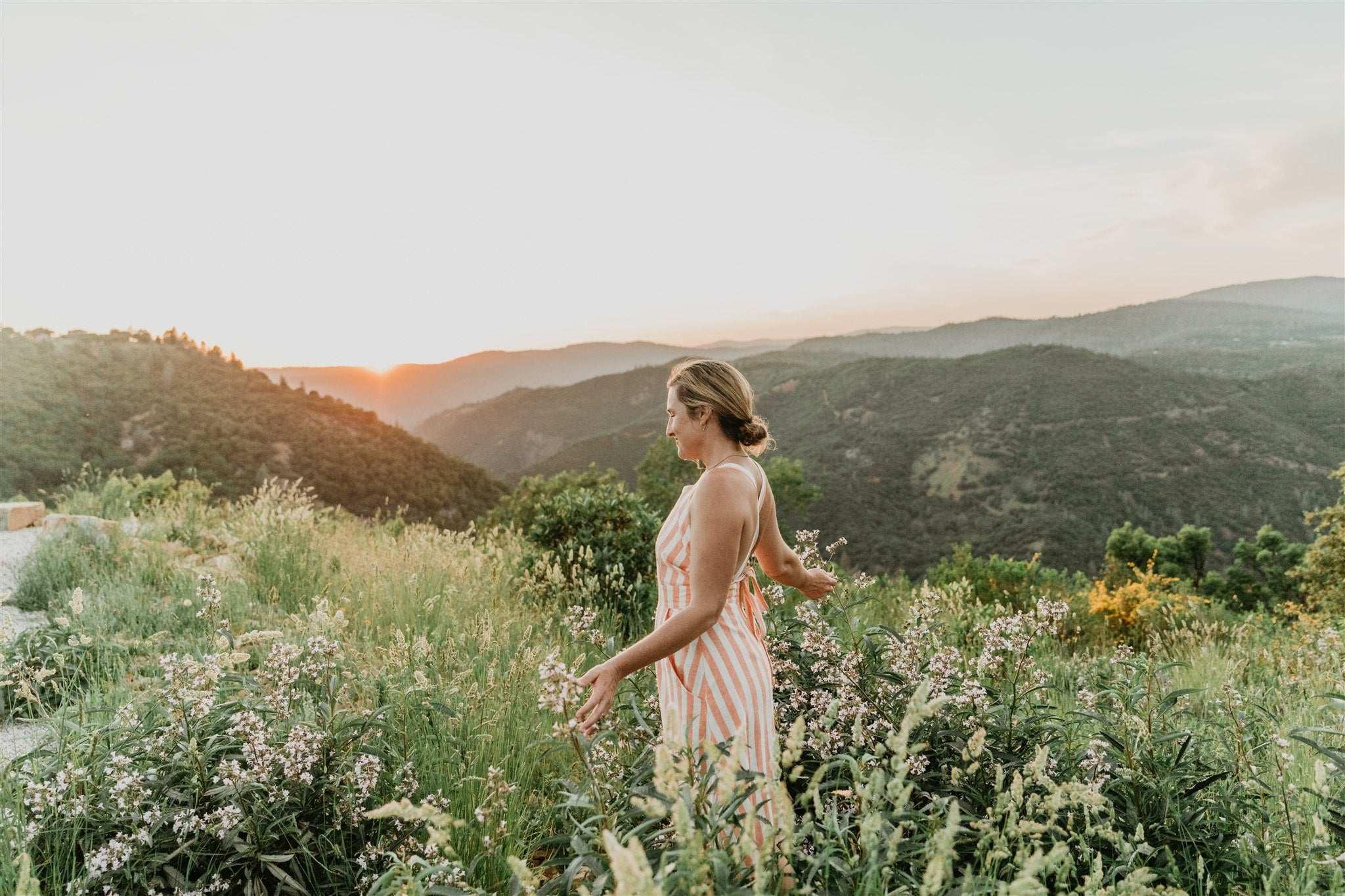 Juniper Dress in Pink Stripe Product Image