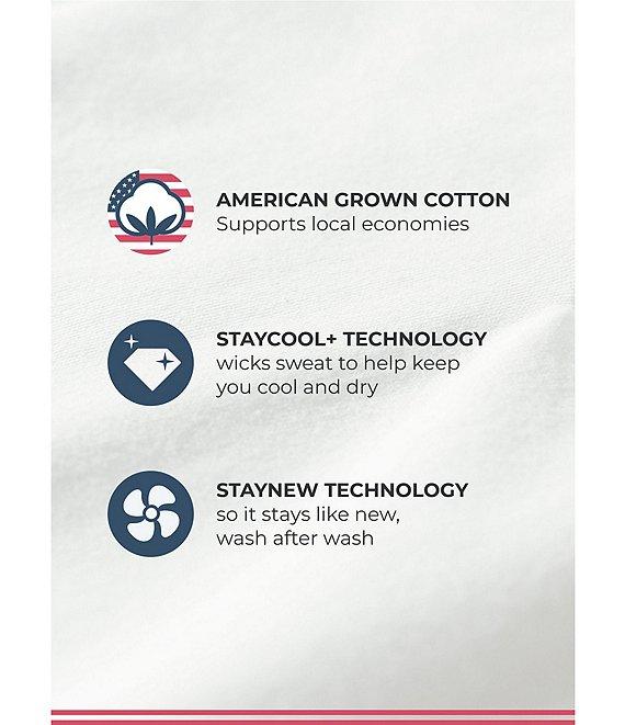 Jockey® Made in America Cotton Short Sleeve Crew Neck Undershirt 2-Pack Product Image