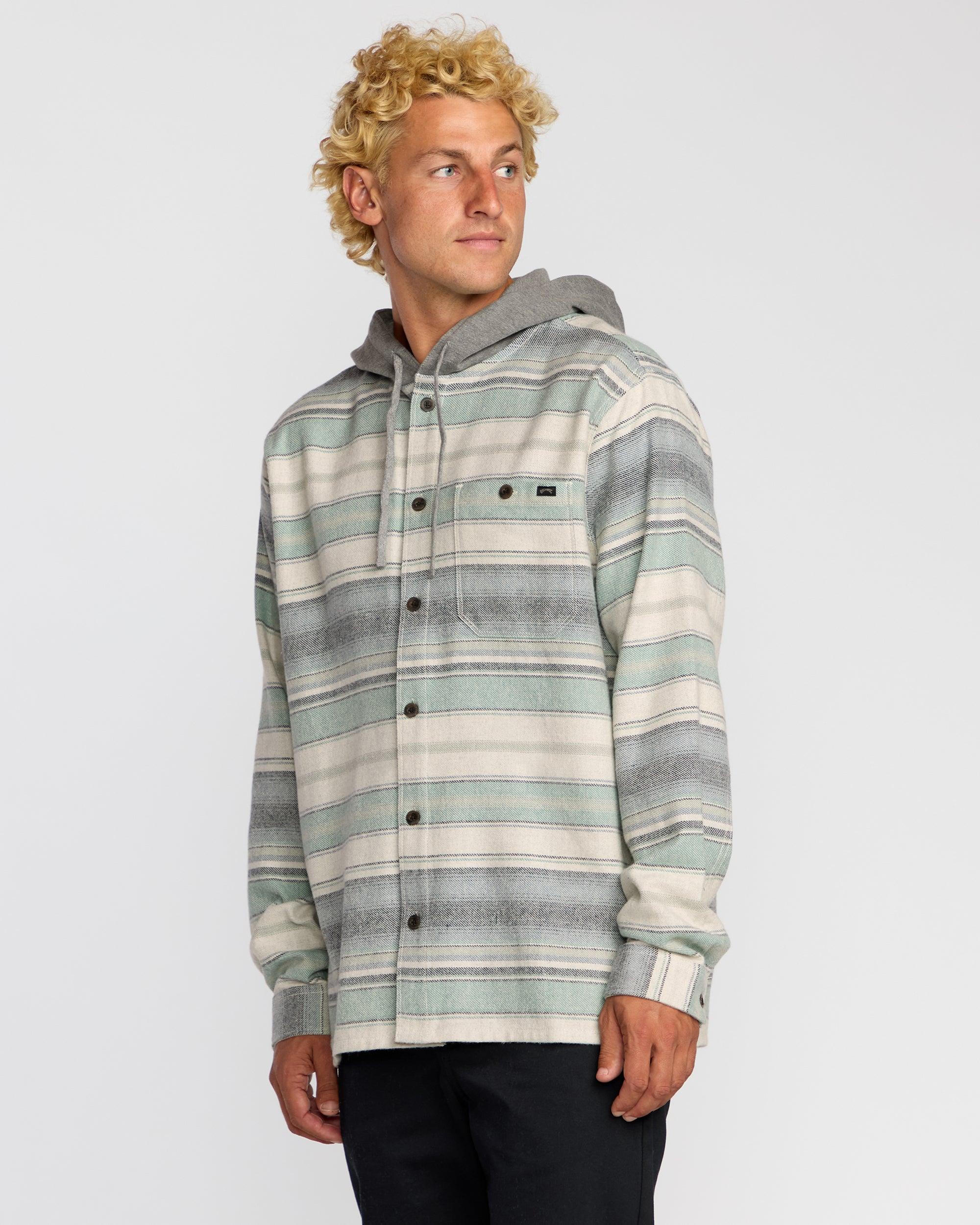 Baja Long Sleeve Flannel Shirt - Oatmeal Male Product Image