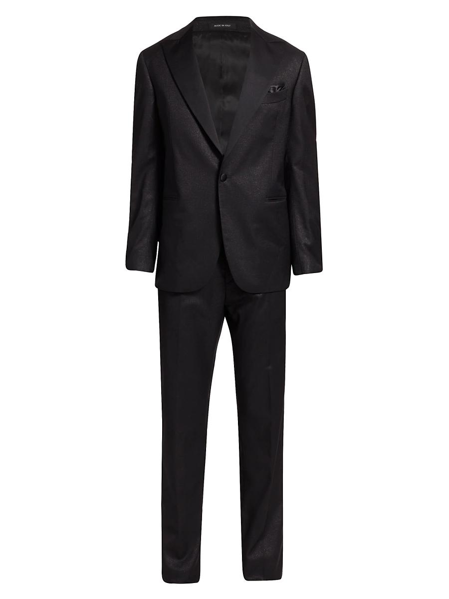Mens COLLECTION Tonal Sparkle Virgin Wool Single-Breasted Suit Product Image